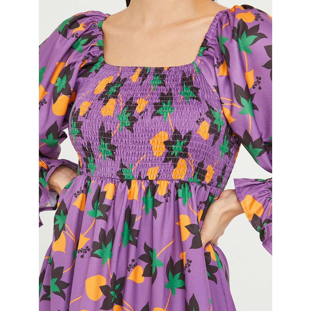 فستان ميدي باكمام طويلة من ستايلي-women-clothing-dresses-image-3