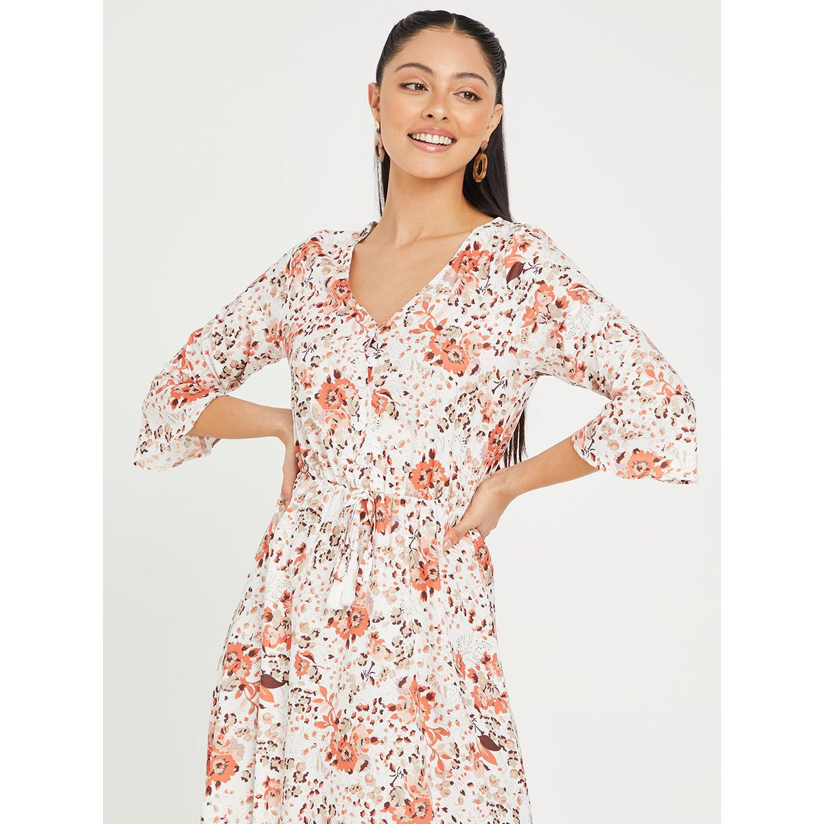 فستان طويل مطبع بزهور من ستايلي-women-clothing-dresses-image-2