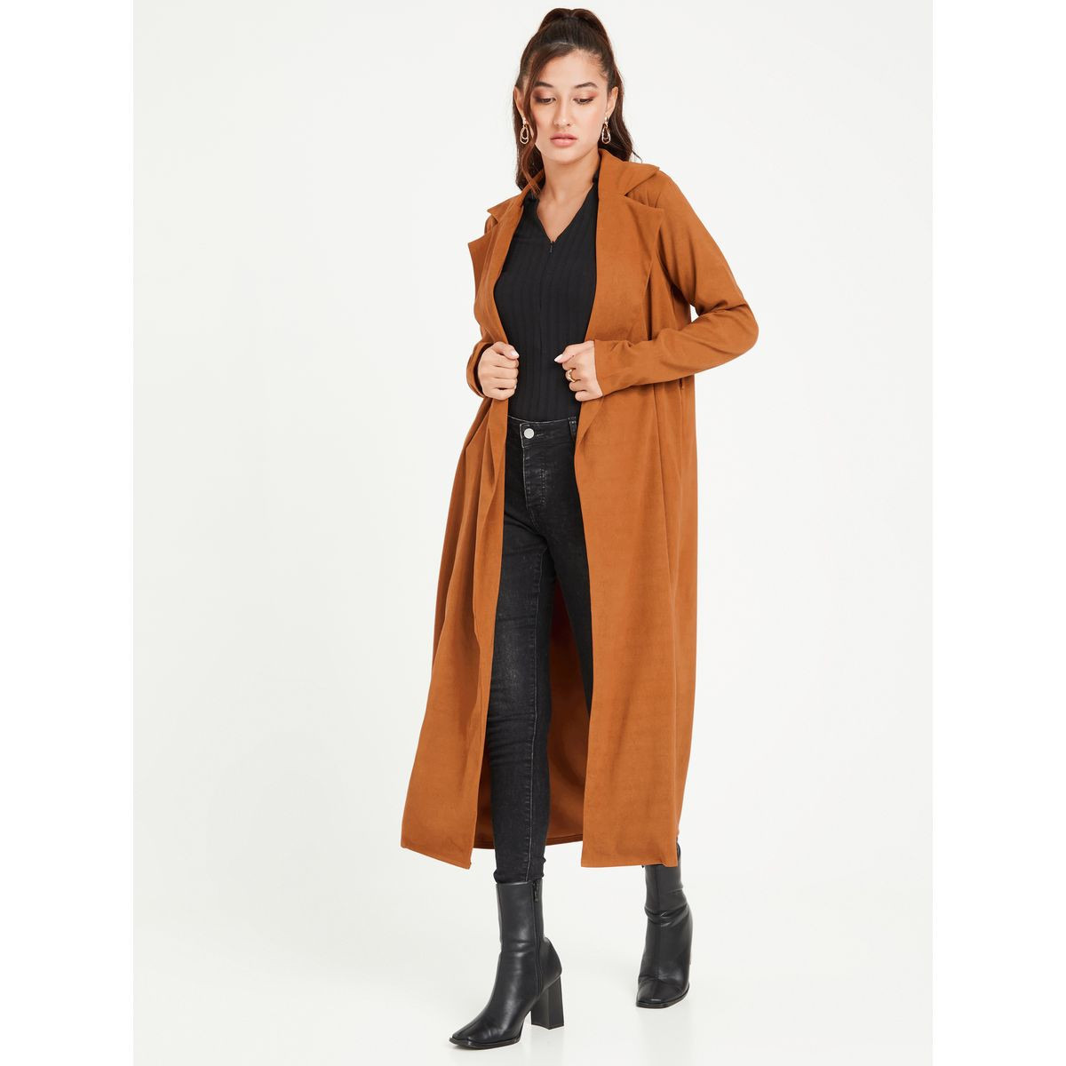 معطف طويل بحزام خصر من ستايلي-women-winterwear-coatsandjackets-coats-image-2