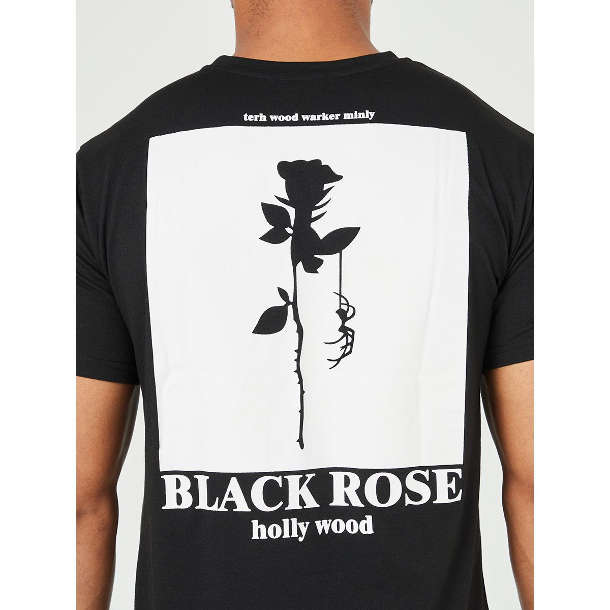 Styli Short Sleeves Black Rose Graphic Print Slim Fit T-shirt-men-clothing-tshirtsandpolos-tshirts-image-3