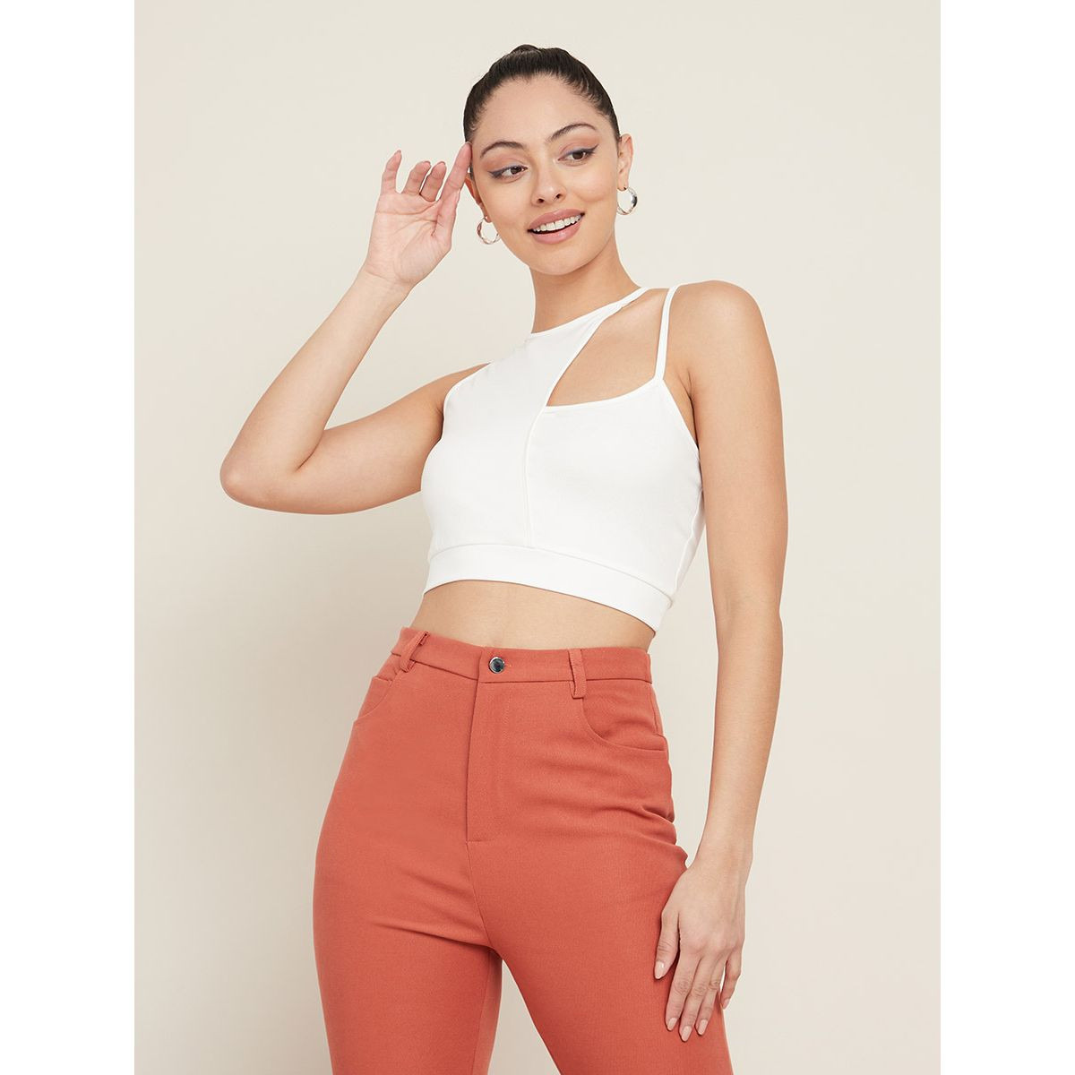 Styli Sleeveless Cut Out Detail Crop Top-women-clothing-shirtsandblouses-blouses-image-1