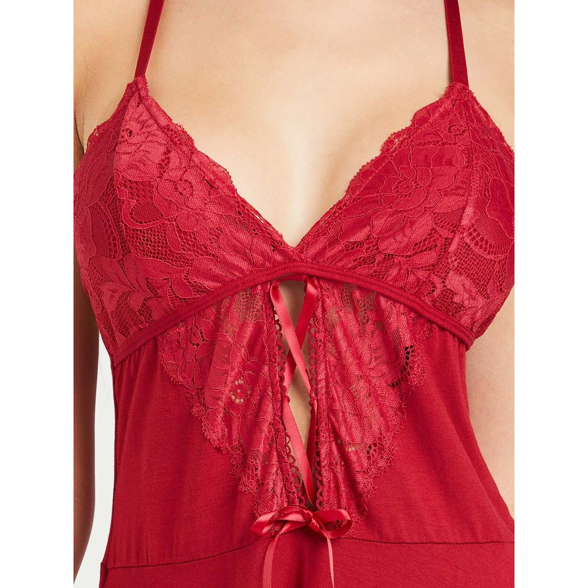 بيبي دول بتداخلات دانتيل من ستايلي-women-clothing-lingerie-babydollsandbodysuits-image-2