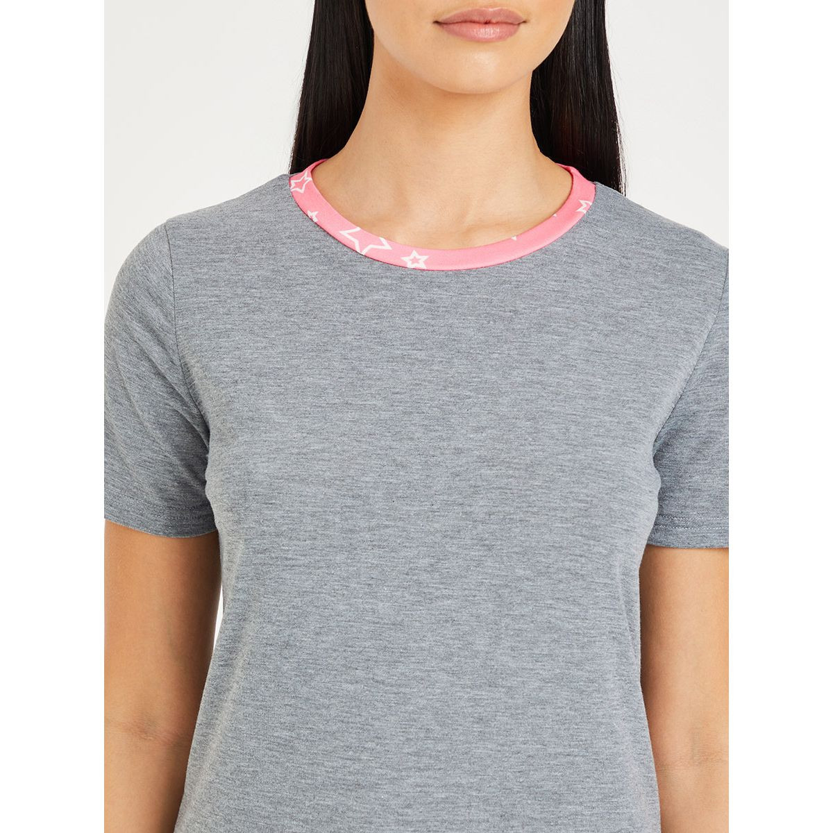 Styli Printed Ringer Round Neck T-shirt and Star AOP Cuffed Pyjama Set-women-clothing-nightwear-pyjamas-longsets-image-3