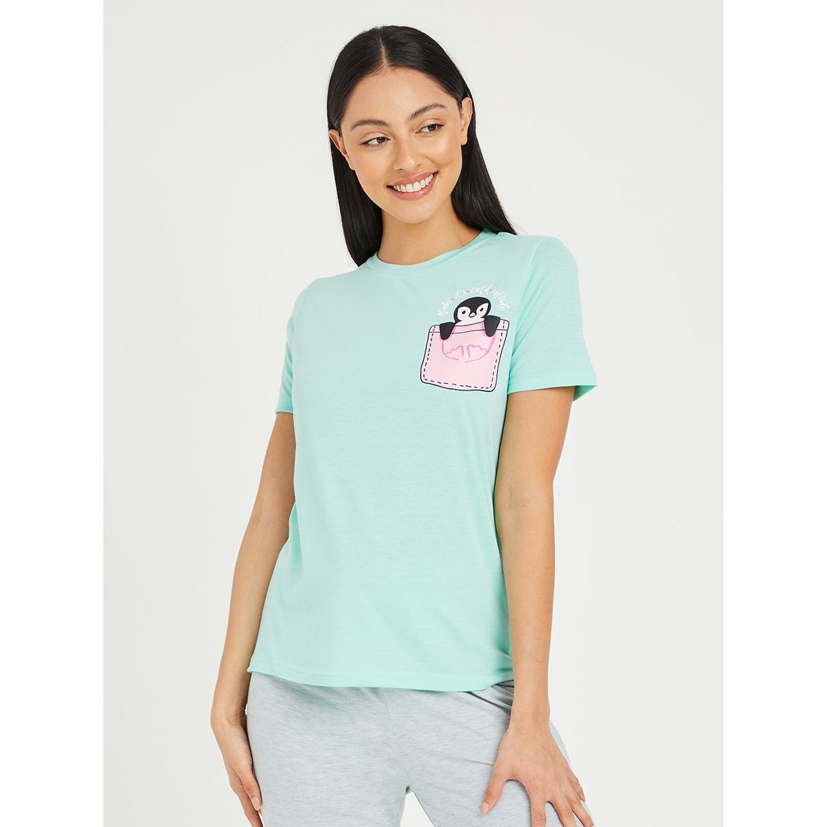 طقم بيجاما ( تيشيرت + بنطال ) من ستايلي-women-clothing-nightwear-pyjamas-longsets-image-2
