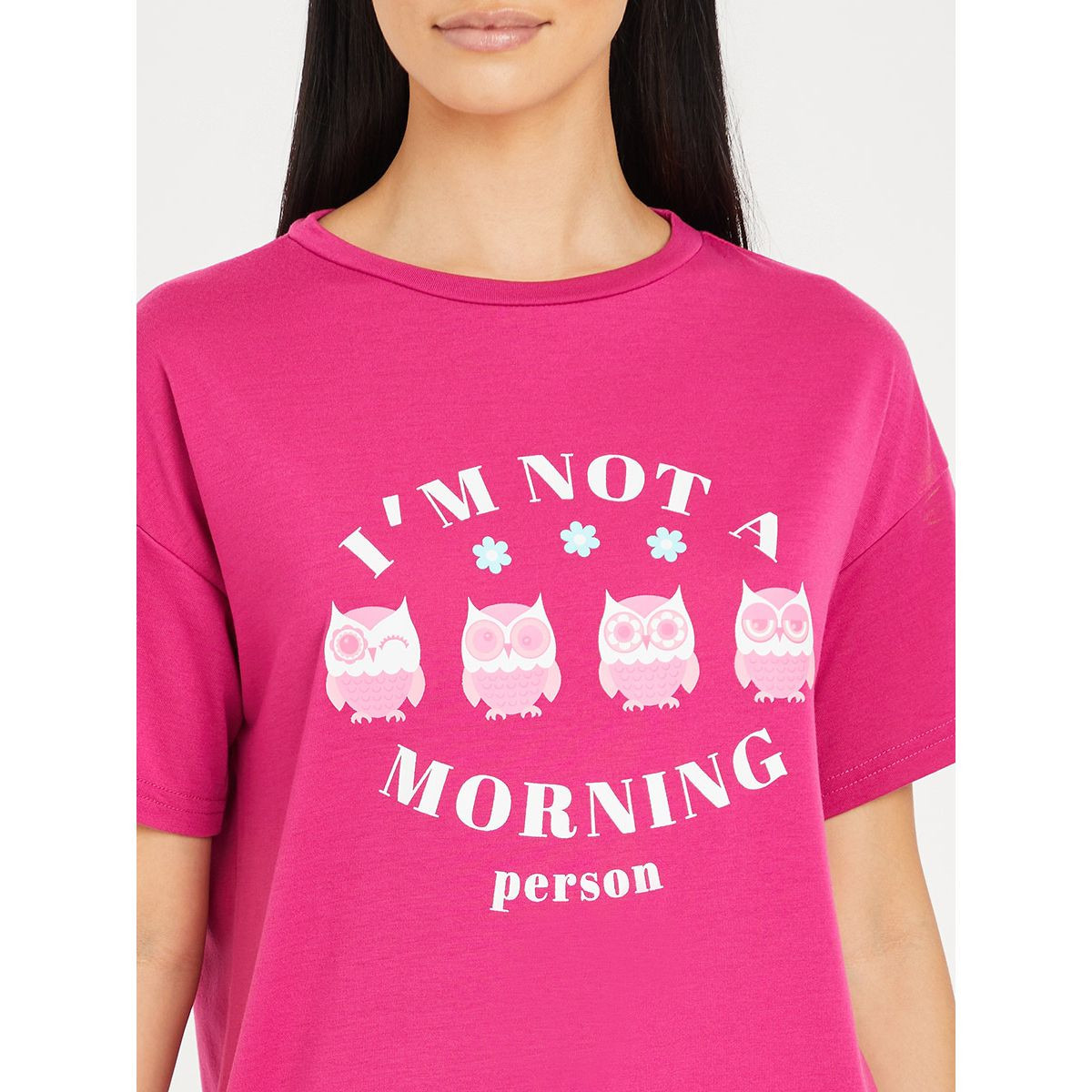 طقم بيجاما من ( بلوزة باكمام قصيرة + بنطال ) من ستايلي-women-clothing-nightwear-pyjamas-longsets-image-3