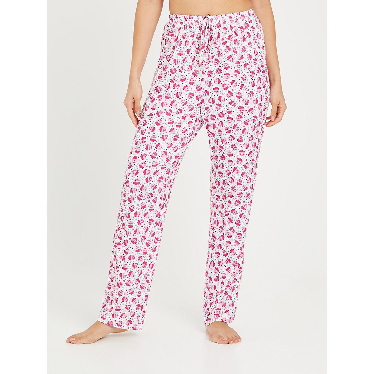 طقم بيجاما من ( بلوزة باكمام قصيرة + بنطال ) من ستايلي-women-clothing-nightwear-pyjamas-longsets-image-4