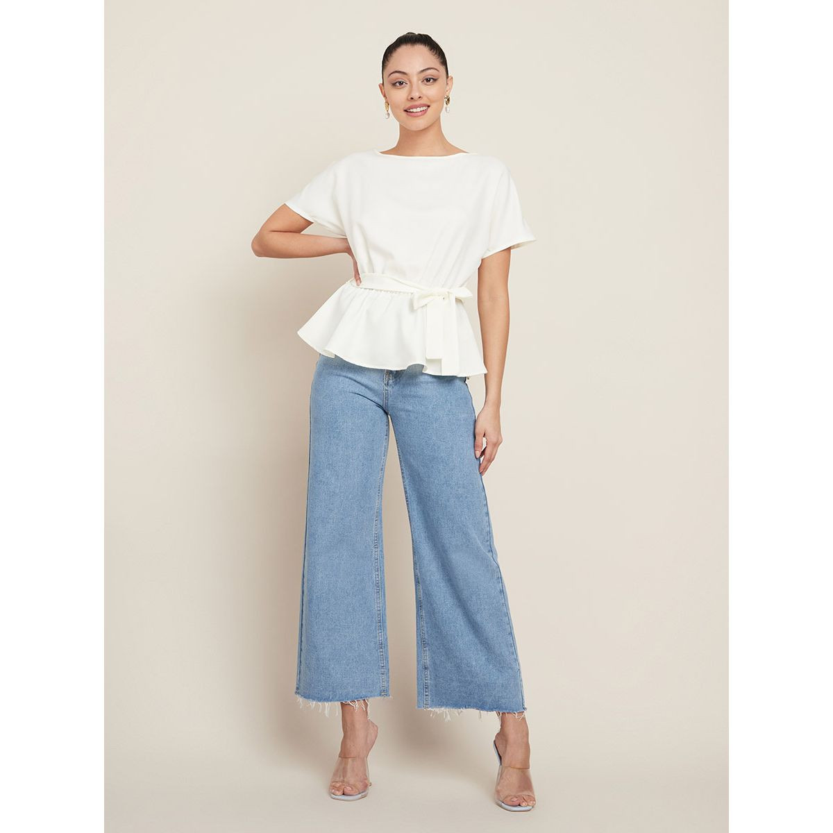 بلوزة باكمام قصيرة من ستايلي-women-clothing-shirtsandblouses-blouses-image-2