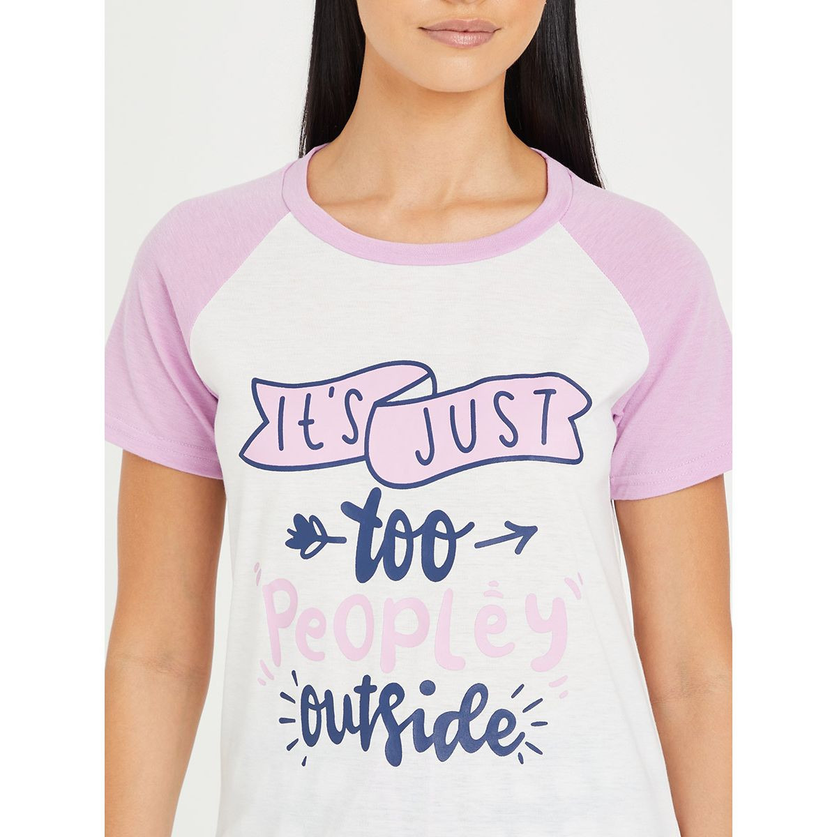 طقم بيجاما من ( تيشيرت + بنطال ) من ستايلي-women-clothing-nightwear-pyjamas-longsets-image-3