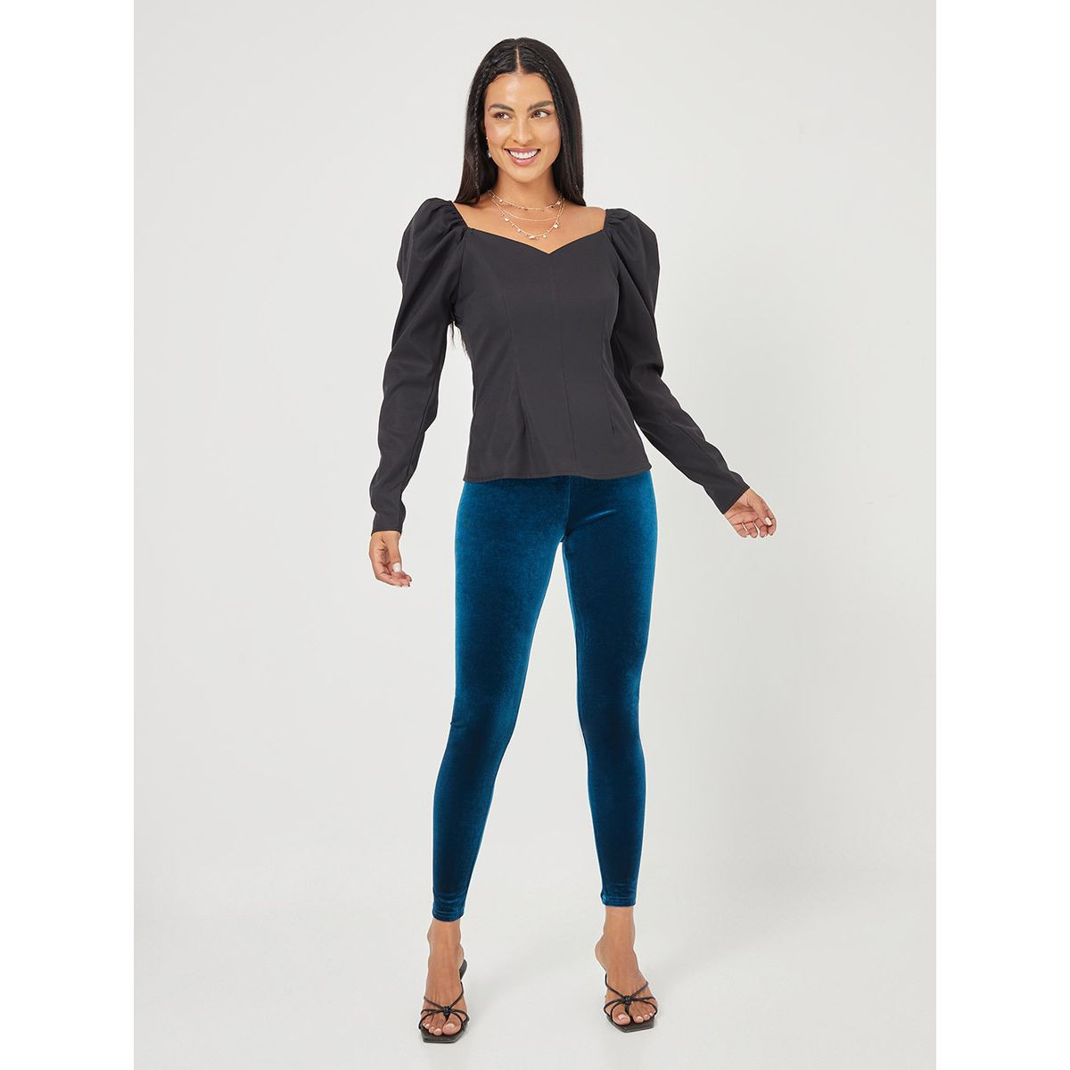ليقنز بخصر مطاطي من ستايلي-women-clothing-bottoms-leggings-image-2