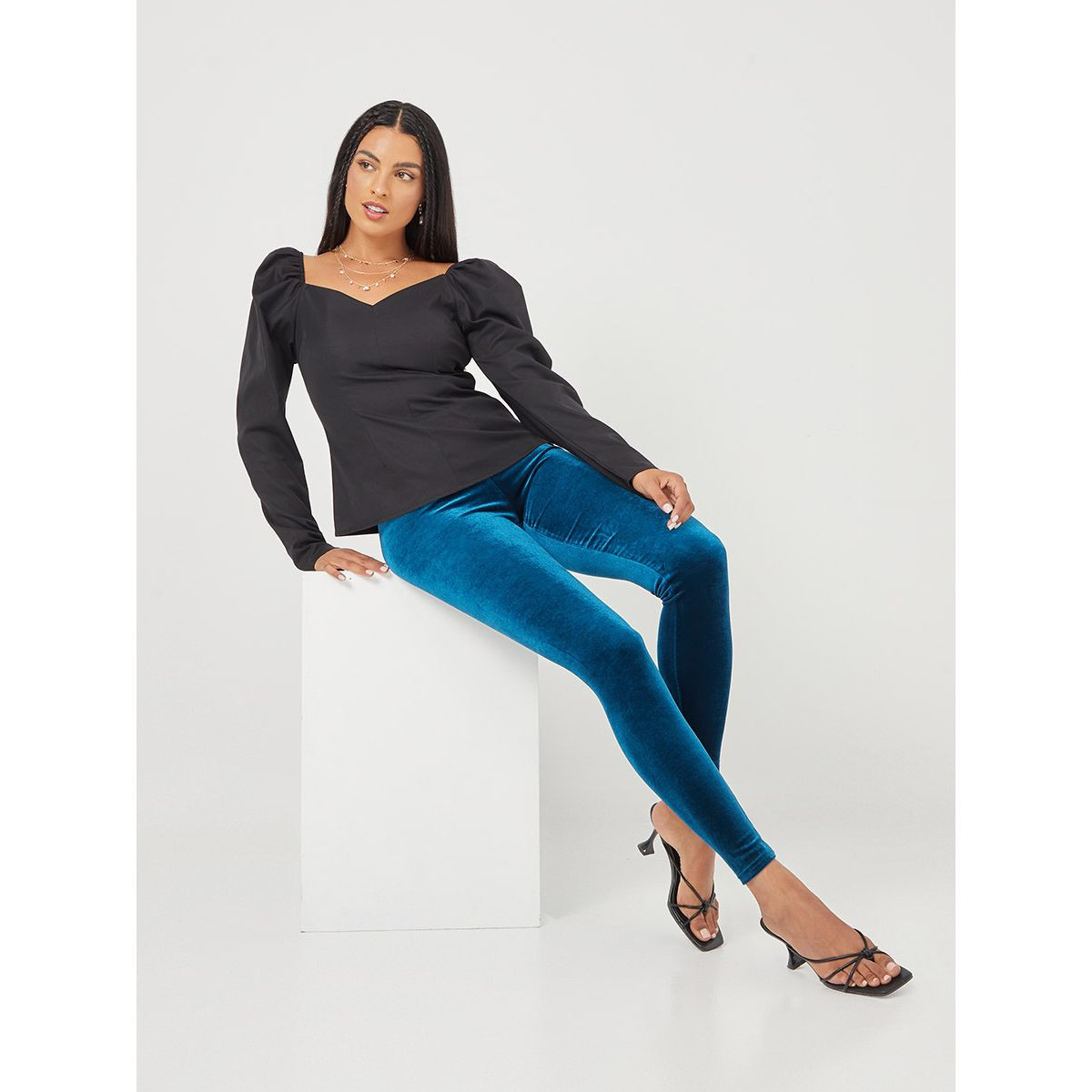 ليقنز بخصر مطاطي من ستايلي-women-clothing-bottoms-leggings-image-5