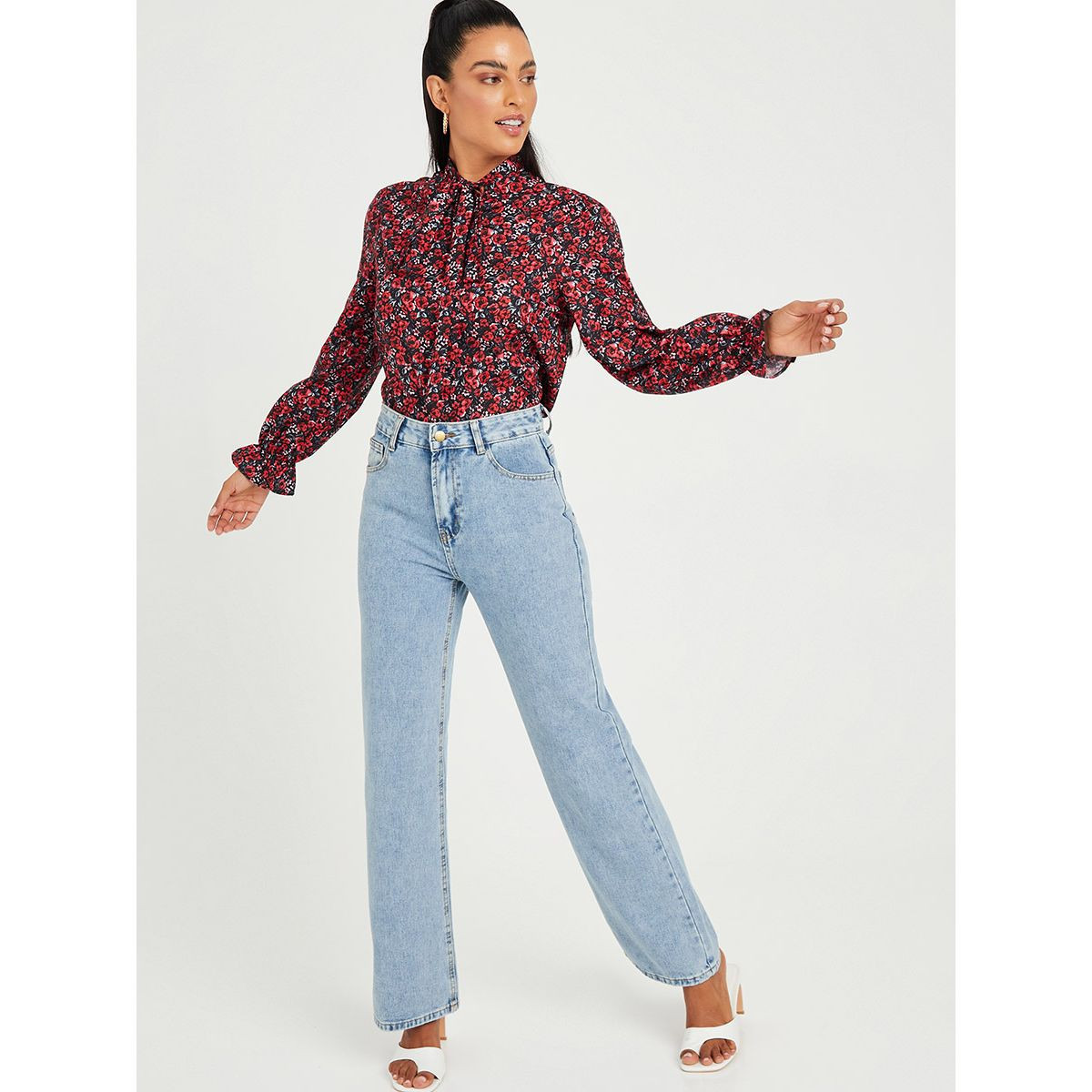 Styli Long Sleeves Floral Print Blouse-women-clothing-shirtsandblouses-blouses-image-2