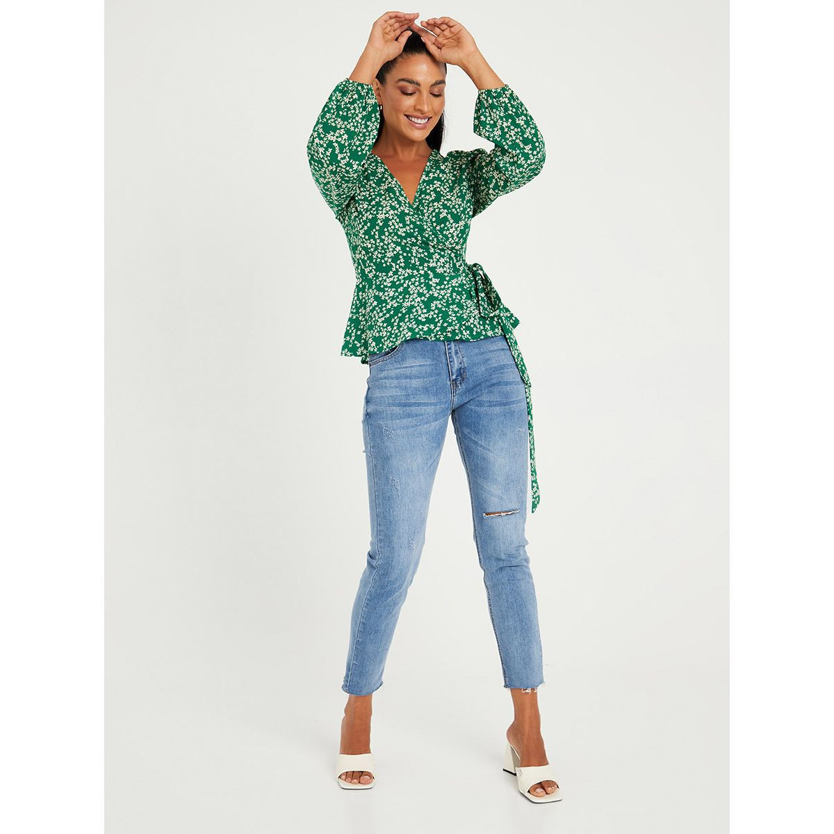 بلوزة باكمام طويلة من ستايلي-women-clothing-shirtsandblouses-blouses-image-2