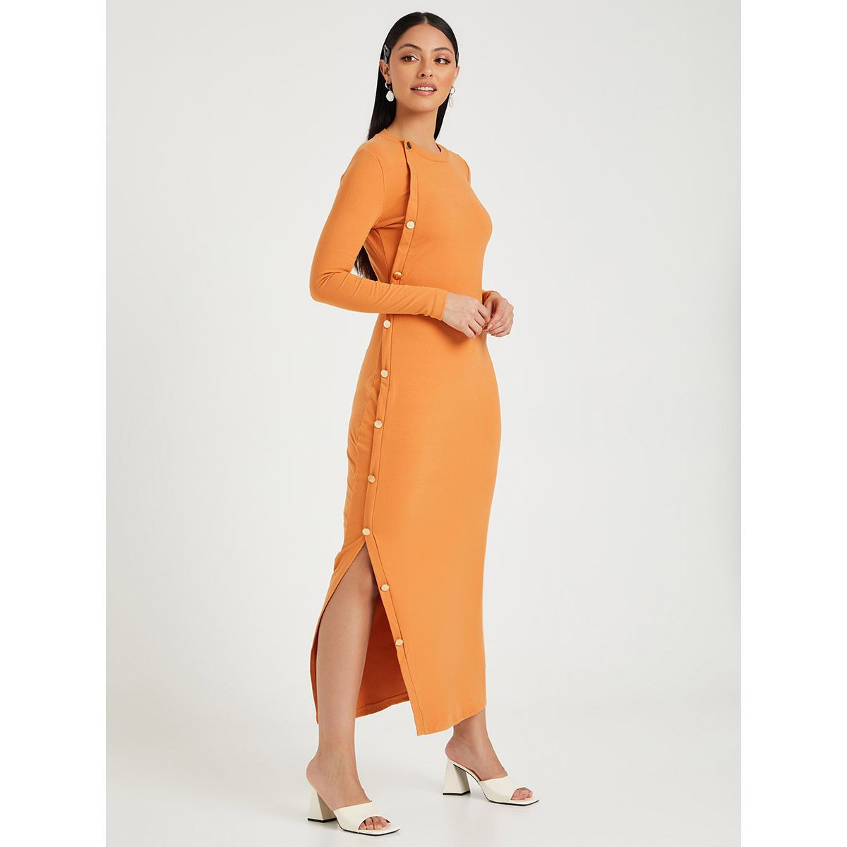 فستان طويل باكمام طويلة من ستايلي-women-clothing-dresses-image-1