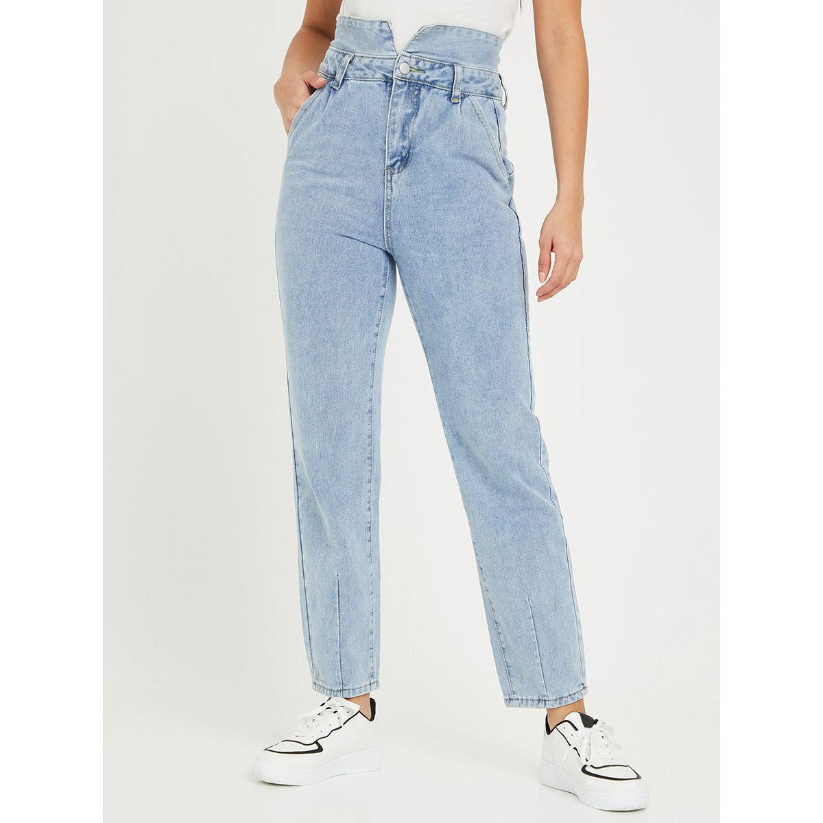 جينز بخصر بيبر باغ من ستايلي-women-clothing-bottoms-jeans-image-1