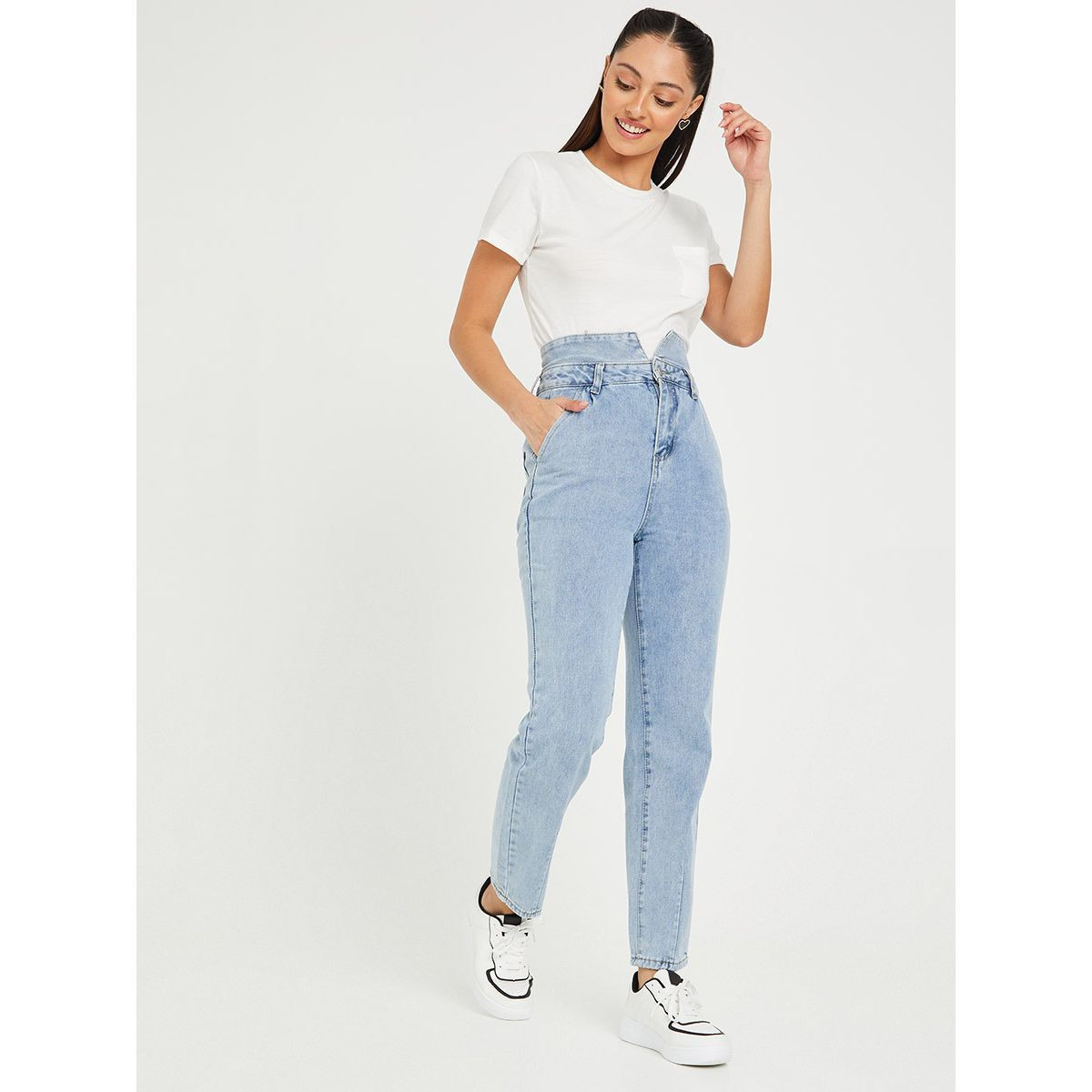 جينز بخصر بيبر باغ من ستايلي-women-clothing-bottoms-jeans-image-2