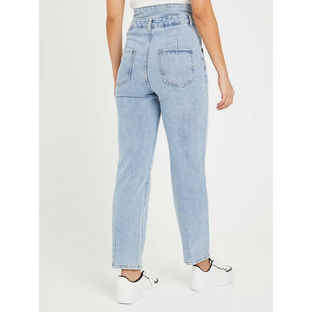 جينز بخصر بيبر باغ من ستايلي-women-clothing-bottoms-jeans-image-4