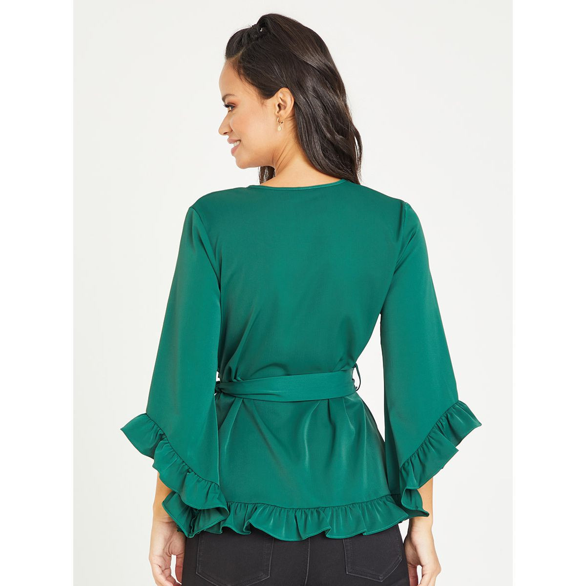 بلوزة بنمط لف وكشكش من ستايلي-women-clothing-shirtsandblouses-blouses-image-5