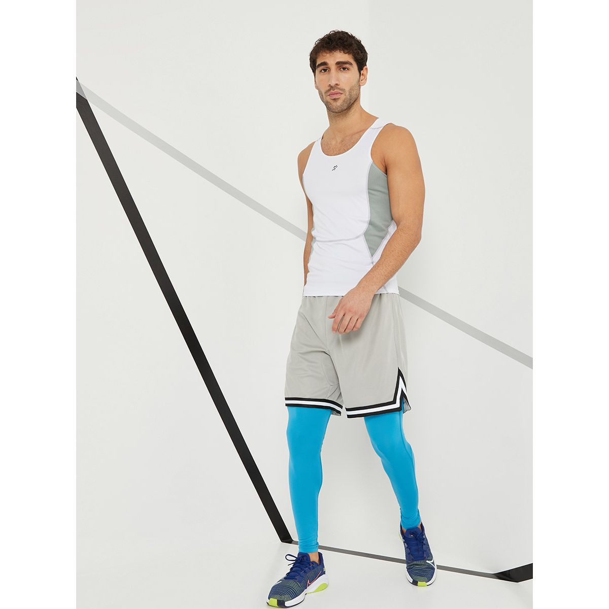 Styli Solid Compression Pants-sports-men-clothing-bottoms-image-6