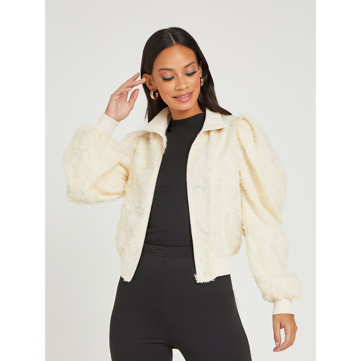 جاكيت قصير بسحَّاب غلق من ستايلي-women-clothing-coatsandjackets-jackets-image-1
