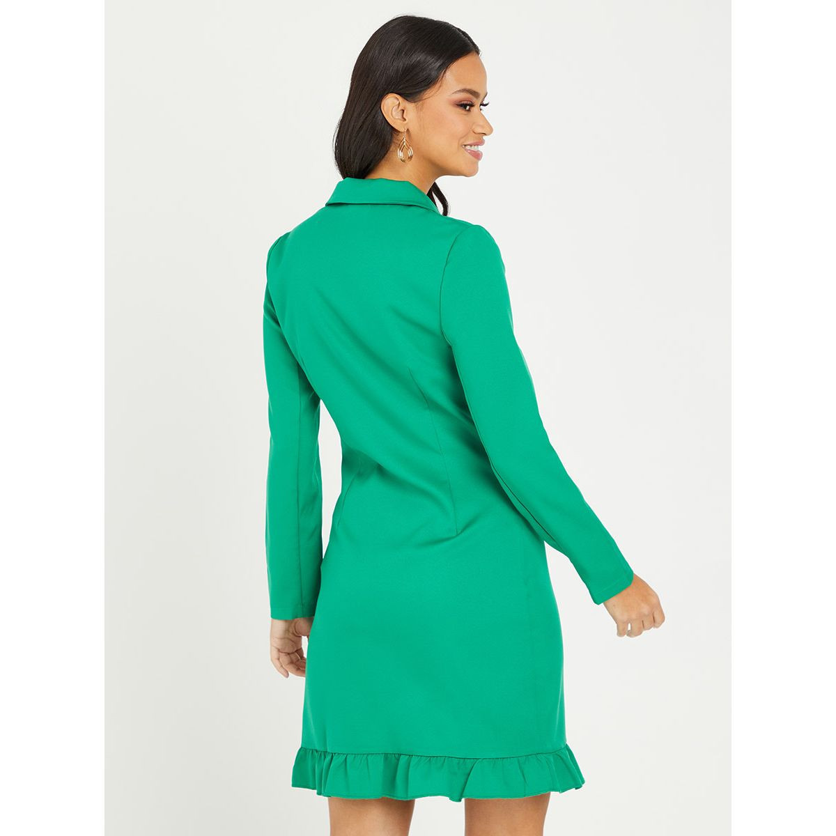 فستان ميدي باكمام طويلة وكشكش من ستايلي-women-clothing-dresses-image-4