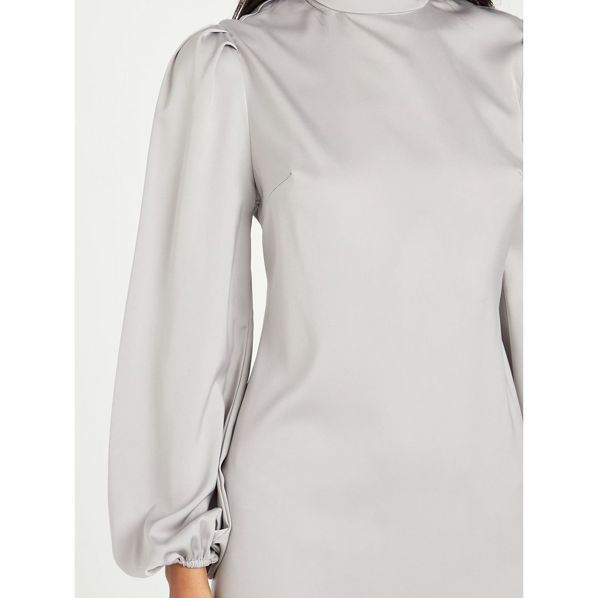 فستان بياقة عالية واكمام طويلة من ستايلي-women-clothing-dresses-image-3
