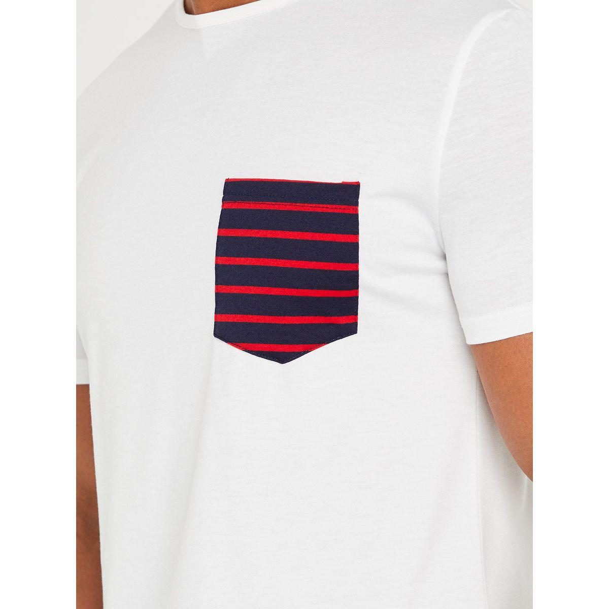 Styli Striped Pocket Print T-shirt and Shorts Set-men-clothing-nightwear-sets-image-3
