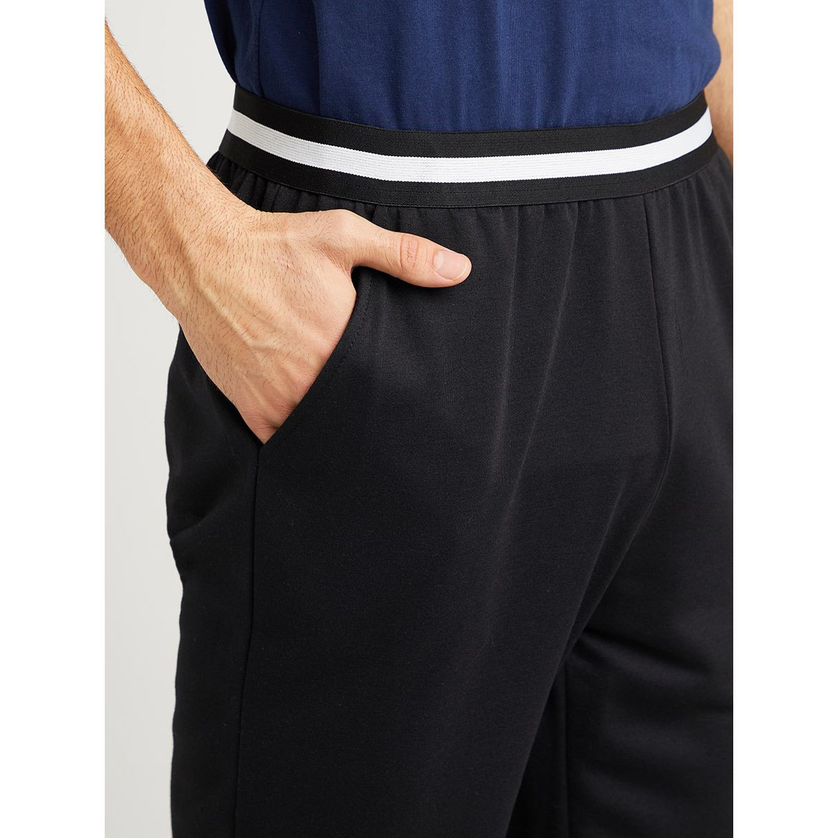 Styli Striped Waistband Loopback Lounge Shorts-men-clothing-nightwear-pyjamaandshorts-image-4