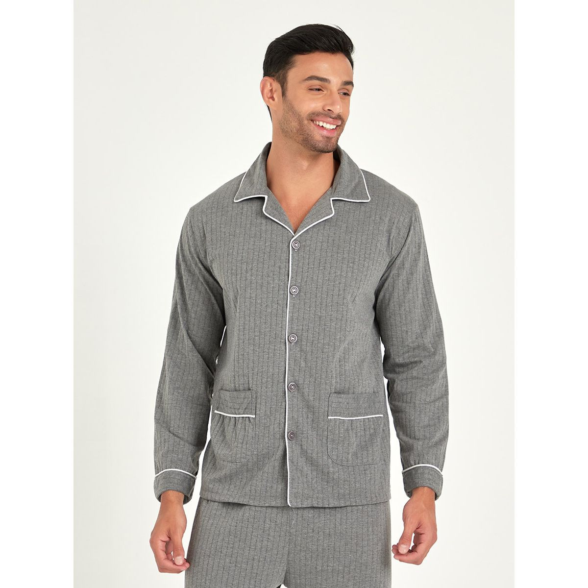 طقم بيجاما من ( قميص + بنطال )-men-clothing-nightwear-sets-image-2