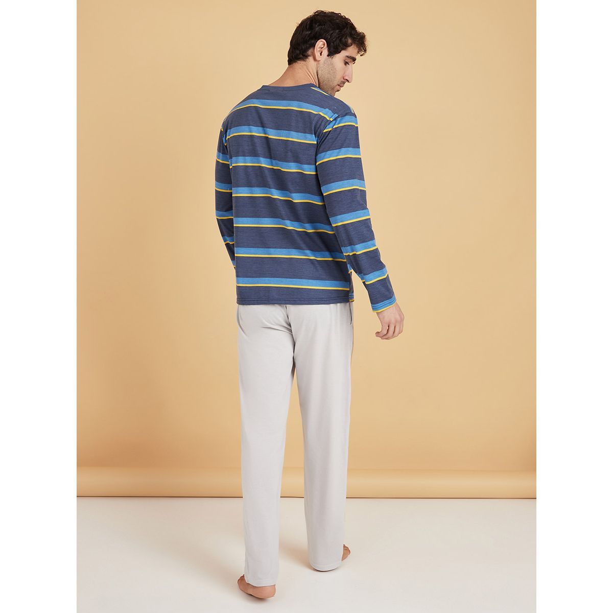 Styli Long Sleeves Striped Regular Fit T-shirt and Lounge Pant Set -men-clothing-nightwear-sets-image-6