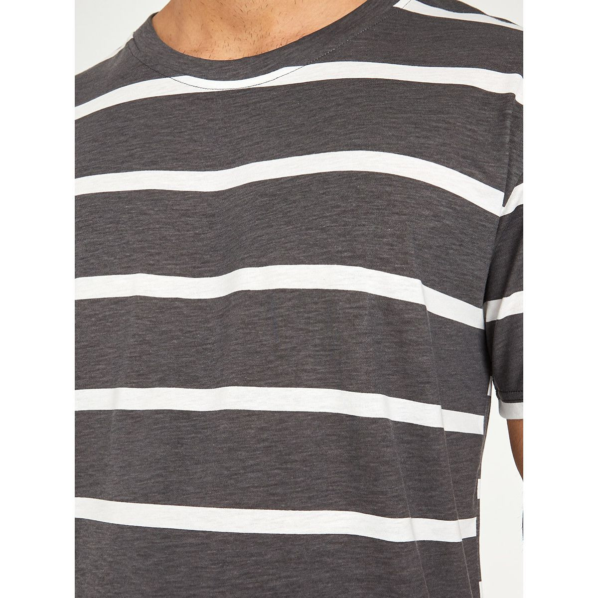 Styli Striped T-shirt and Solid Shorts Sets-men-clothing-nightwear-sets-image-3