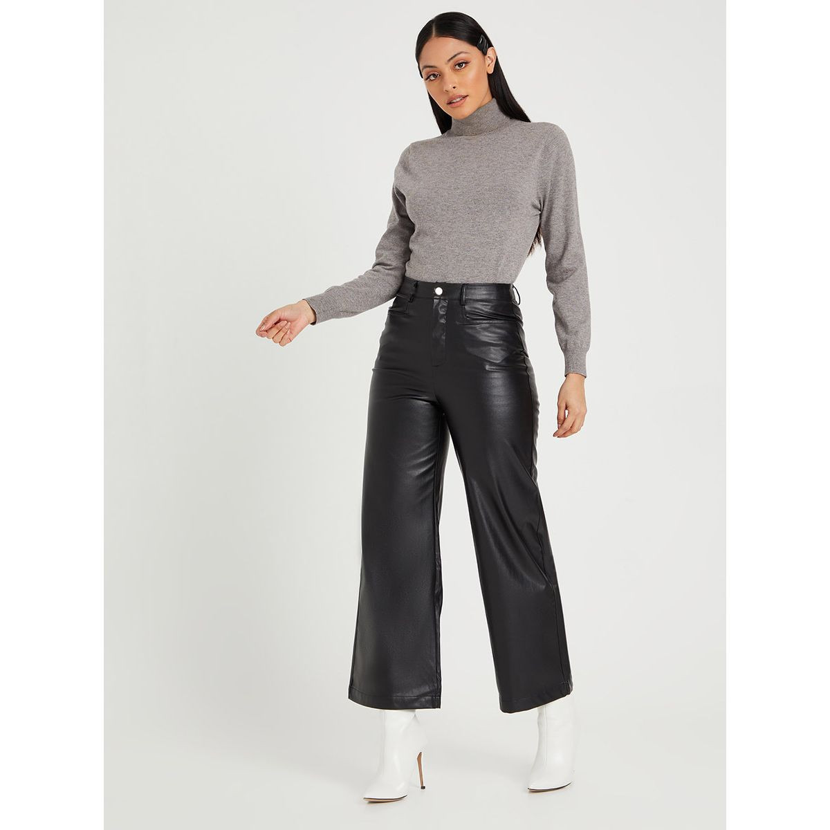 بنطال بقصة واسعة مع فتحات حزام من ستايلي-women-clothing-bottoms-trousers-image-2