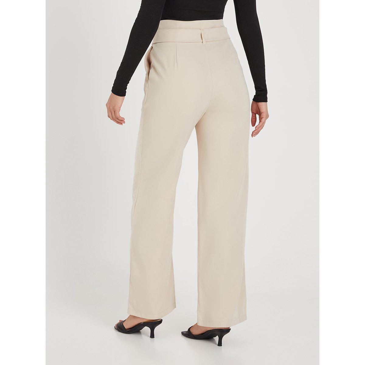 بنطال بخصر بيبر باغ من ستايلي-women-clothing-bottoms-trousers-image-4
