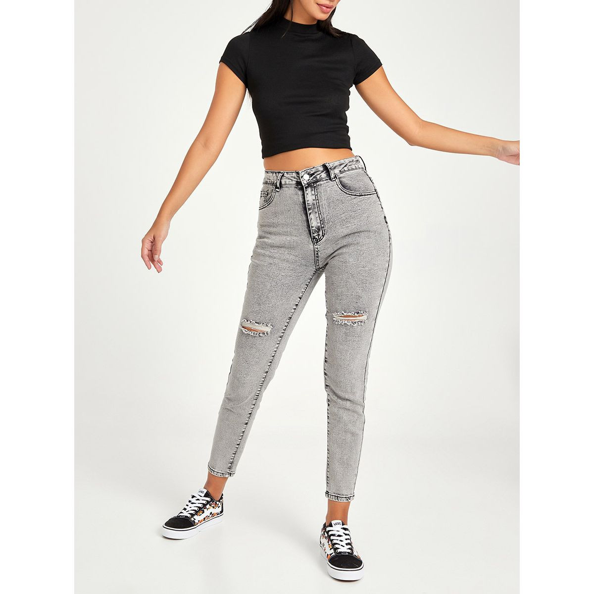 جينز سكيني بخصر عالي من ستايلي-women-clothing-bottoms-jeans-image-2