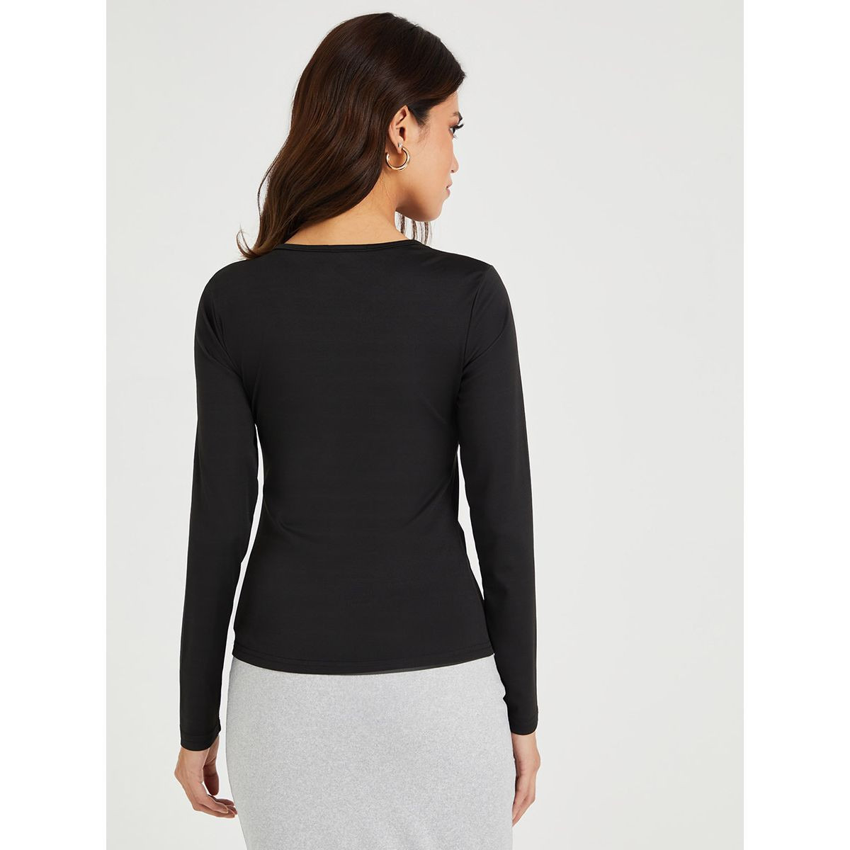Styli Long Sleeves Cut-Out Shoulder Detail Knit Top-women-clothing-shirtsandblouses-blouses-image-5
