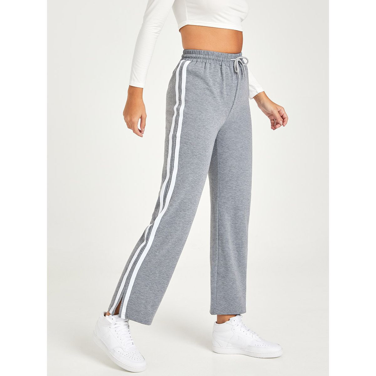 بنطال جوغر بقصة ارجل واسعة من ستايلي-women-clothing-bottoms-joggers-image-3