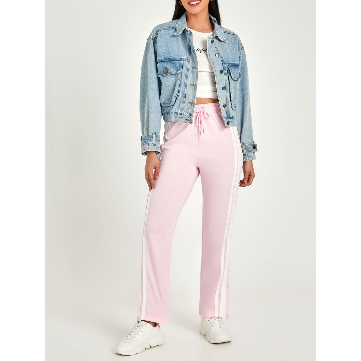 بنطال جوغر بقصة ارجل واسعة-women-clothing-bottoms-joggers-image-1