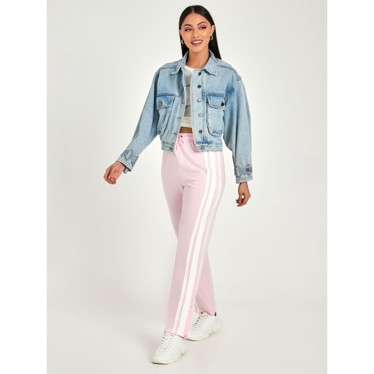 Styli Side Striped Detail Split Hem Wide Leg Jogger-women-clothing-bottoms-joggers-image-2