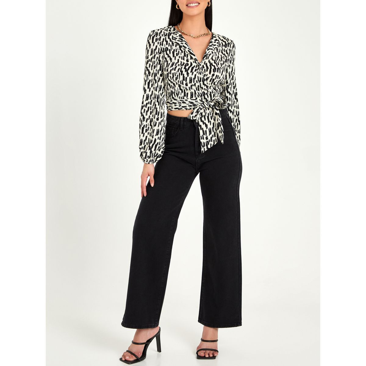 Styli High Rise Wide Leg Jeans with Belt Loops-women-clothing-bottoms-jeans-image-1