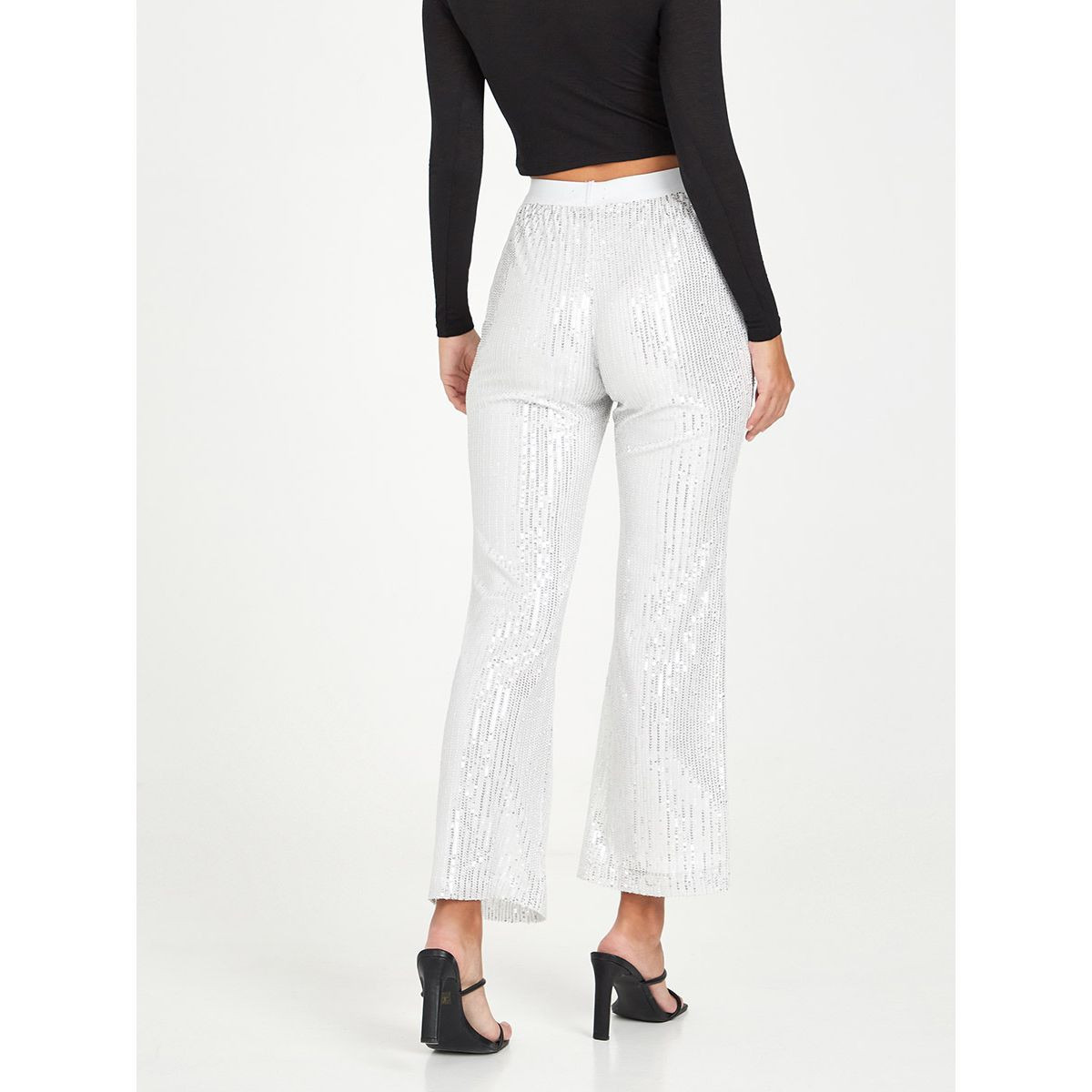 بنطال بقصة واسعة ومزين بالترتر-women-clothing-trousers-image-5