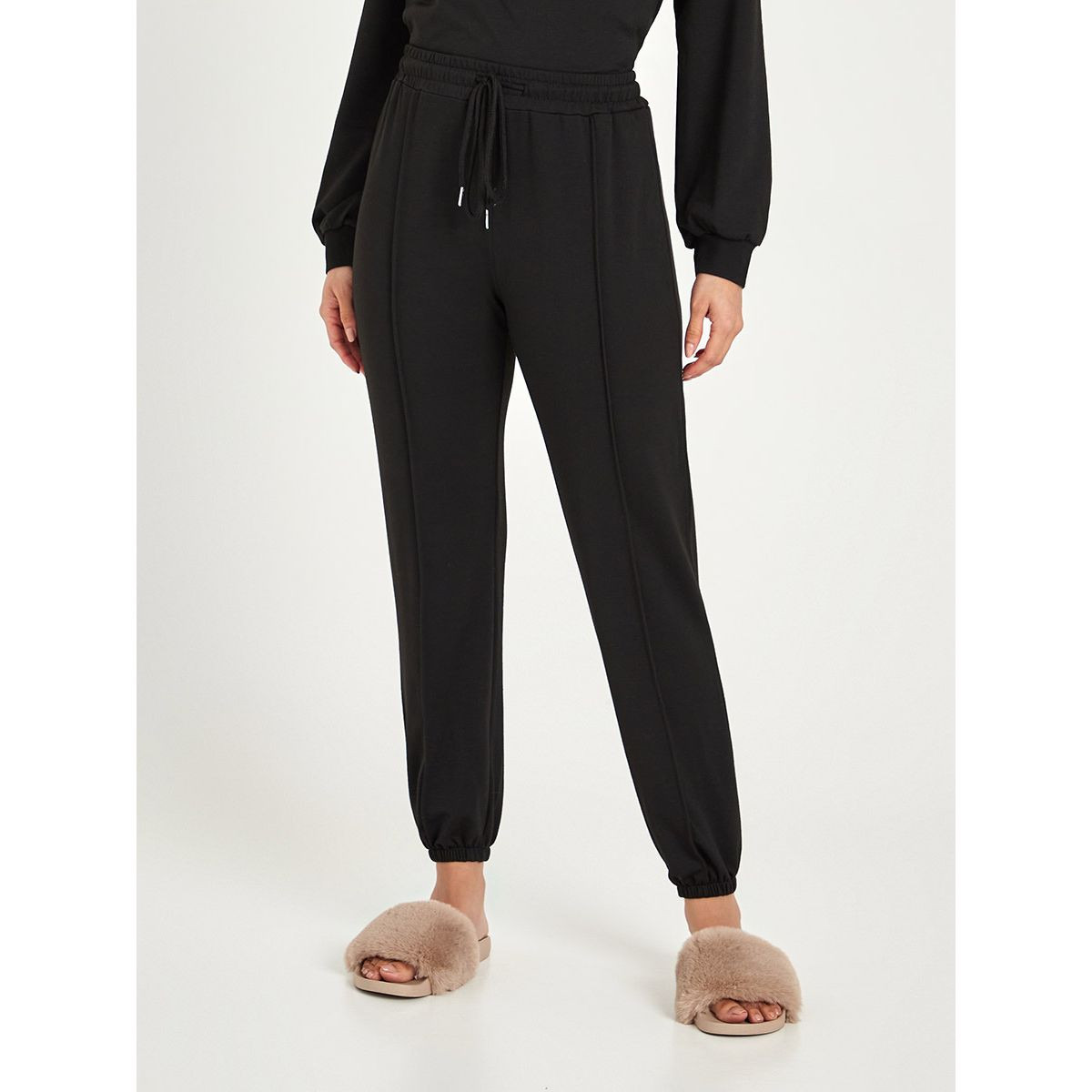 طقم من ( بنطال جوغر + بلوزة )-women-clothing-nightwear-pyjamas-longsets-image-4