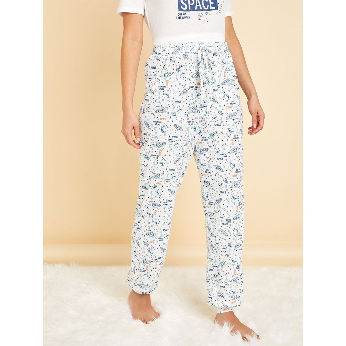 طقم بيجاما من ( تيشيرت + بنطال ) من ستايلي-women-clothing-nightwear-pyjamas-longsets-image-5