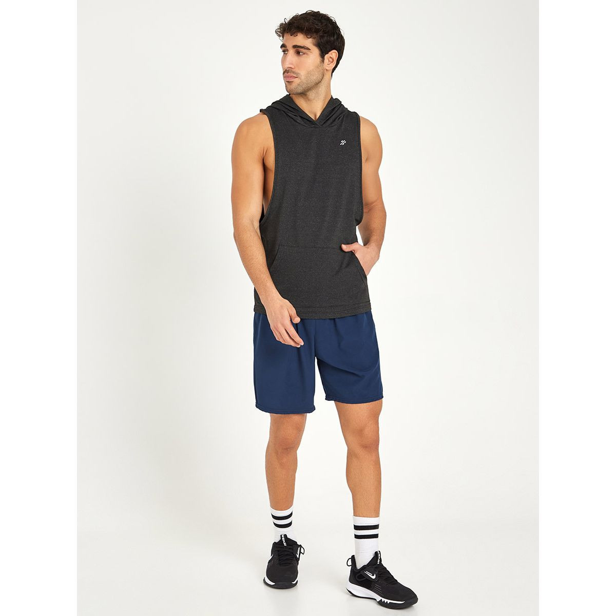 Styli Drop Armhole Workout Sleeveless Active Hoodie-men-clothing-sportswearandactivewear-hoodiesandsweatshirts-image-2