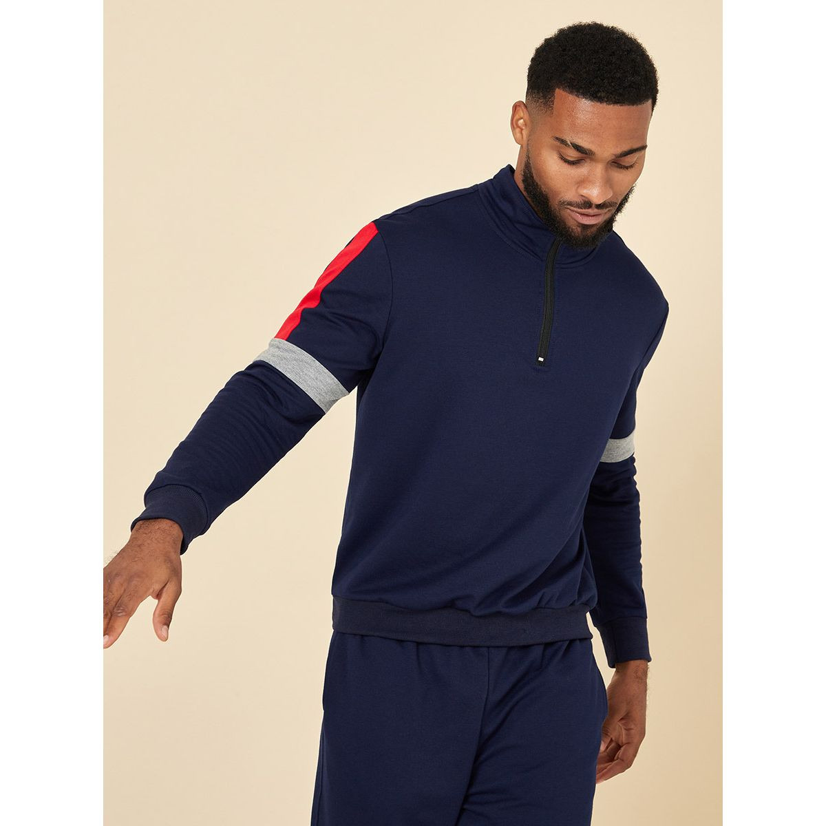 Styli Contrast Panel Tracksuit-men-clothing-sportswearandactivewear-tracksuits-image-2