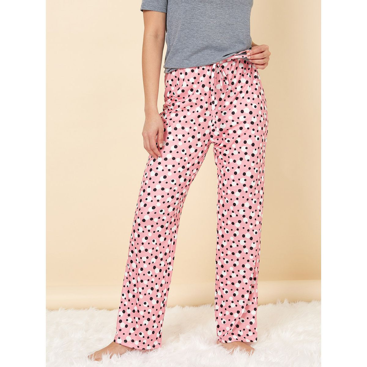 طقم بيجاما ( تيشيرت + بنطال )-women-clothing-nightwear-pyjamas-longsets-image-4