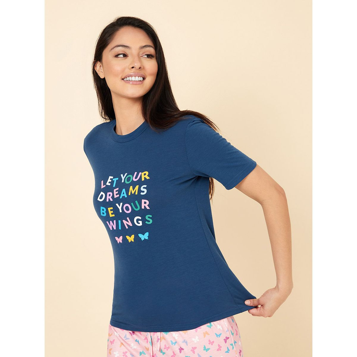 طقم بيجاما ( تيشيرت + بنطال ) من ستايلي-women-clothing-nightwear-pyjamas-longsets-image-2