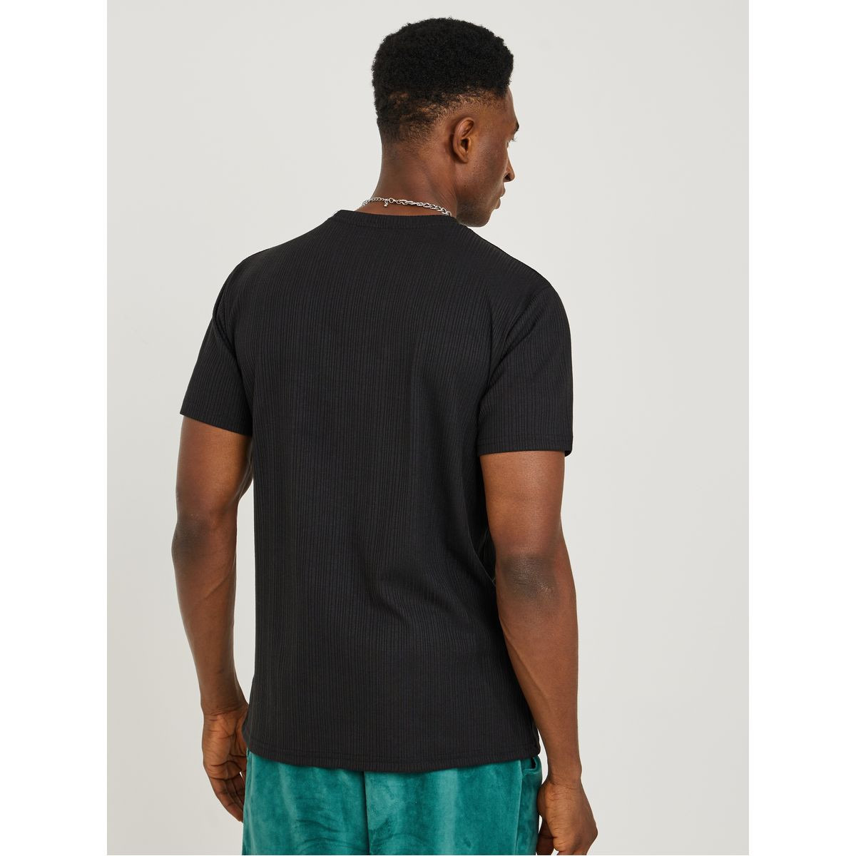 Styli Ribbed Knit Crew Neck Oversized T-shirt-men-clothing-tshirtsandpolos-tshirts-image-4