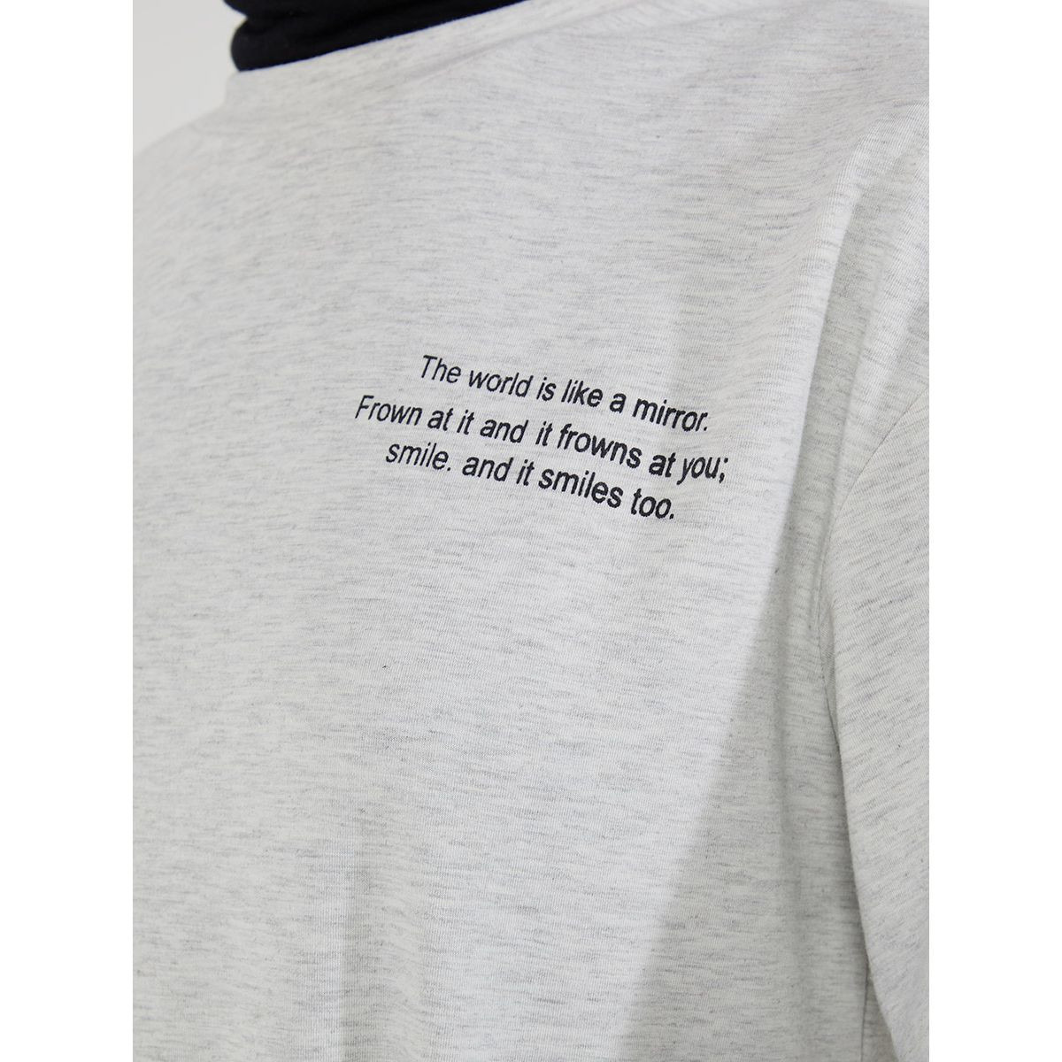 Styli Slogan Print Round Neck T-shirt and Jogger Lounge Set-women-clothing-nightwear-pyjamas-longsets-image-3