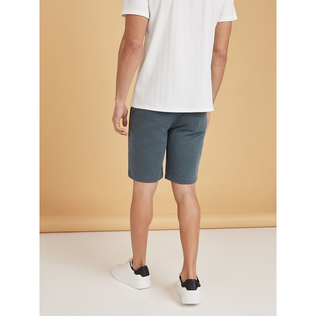 Styli Pique Shorts with Contrast Band Detail-men-clothing-bottoms-shorts-image-5