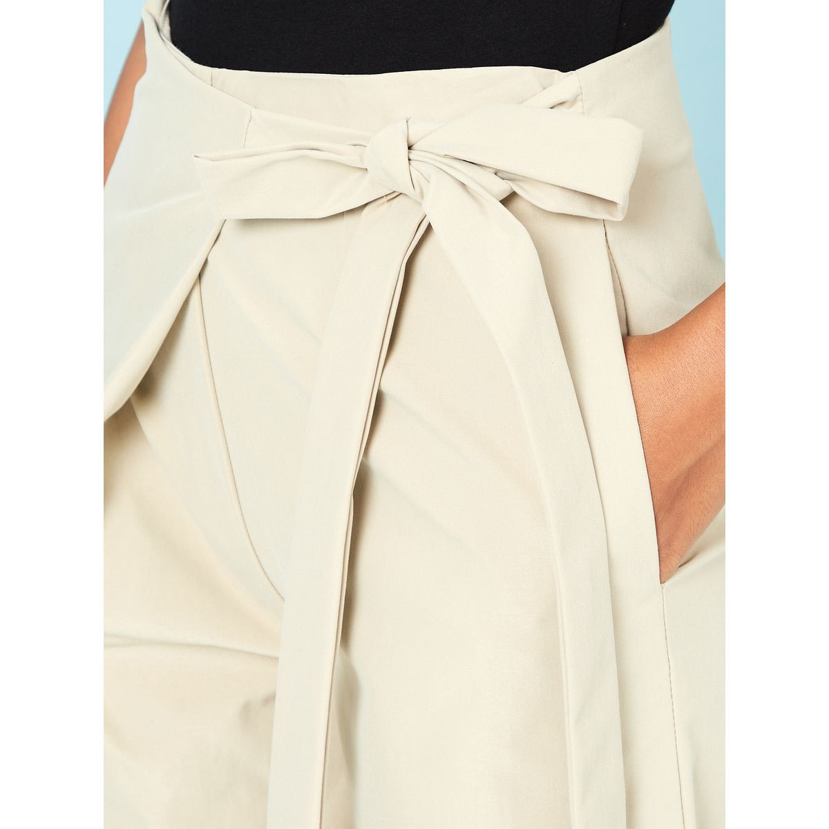 Styli Self Tie Wrap Look Detail Wide Leg Pants-women-clothing-trousers-image-3