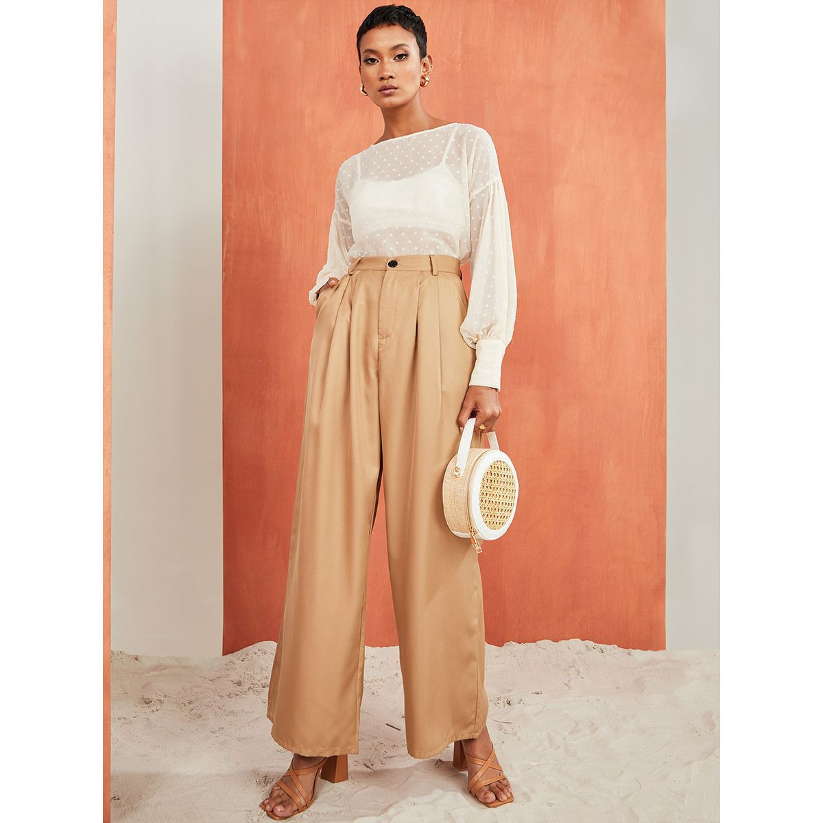 Styli Tailored Wide Leg Trouser with Belt Loops-women-clothing-bottoms-trousers-image-2